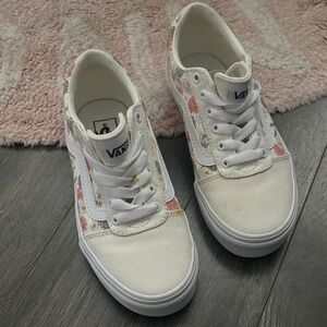 Girls floral vans as is